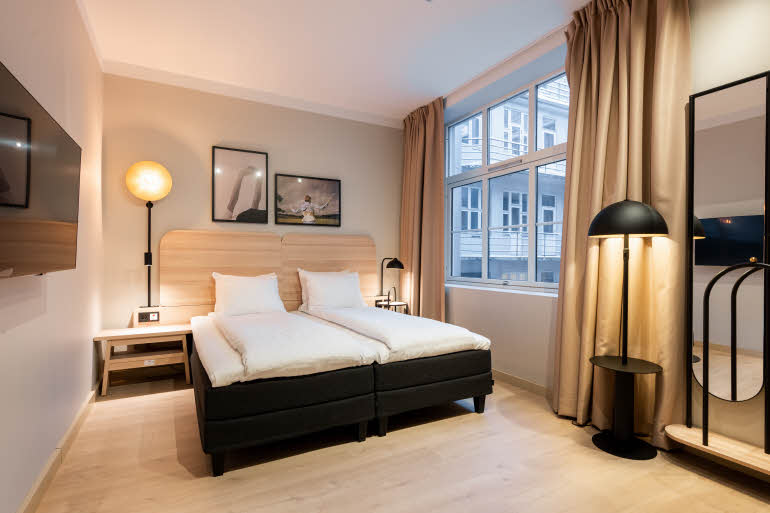 Standard Queen huone Scandic Torget Bergen Norja