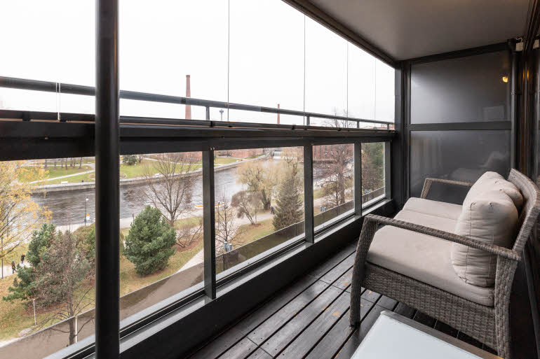 Superior Sauna, parveke