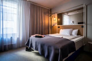 Standard room bed Scandic No 53 Stockholm