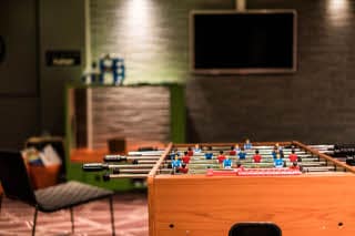 Football table in the kids lounge