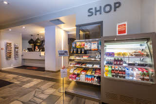 lobby shop at scandic harstad in norway