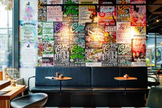 Lobby poster wall hotel Scandic Europa Gothenburg