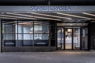 exterior at scandic pasila in helsinki finland