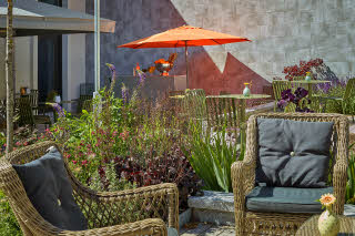 terrace at scandic stora hotellet in nykoping