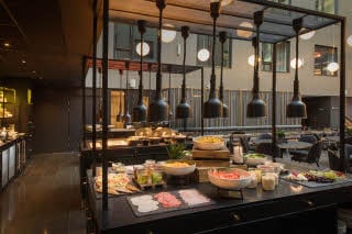 breakfast buffet at scandic solsiden in trondheim norway