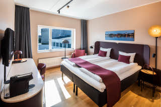 Superior room bed Scandic Aalborg City in Denmark
