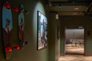 Meeting room R10 hallway at roots of Downtown Camper by Scandic