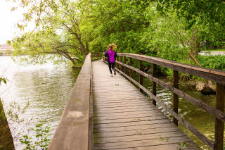 Jogging trail close to hotel Scandic Alvik
