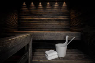 Sauna Superior Plus -huoneessa Scandic Tampere Station