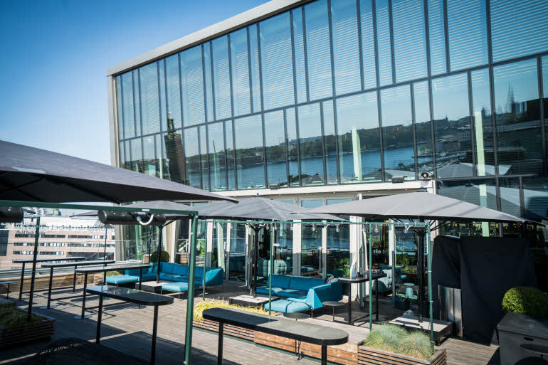 Roof terrace outdoors Scandic Continental