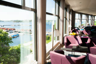 View from the lounge bar Scandic Laholmen Stromstad