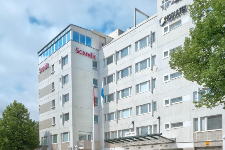 julkisivu scandic pori hotelli suomi