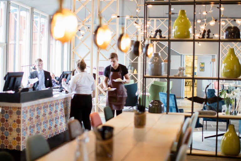 Lobby hotel Scandic Svolvaer Lofoten