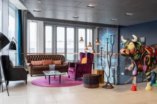lobby at scandic vulkan in oslo