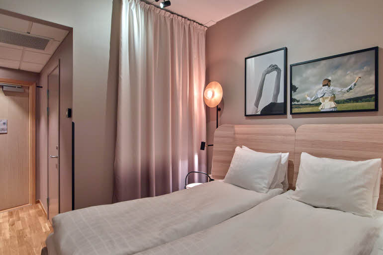 cabin queen huone scandic oceanhamnen hotelli helsingborg ruotsi
