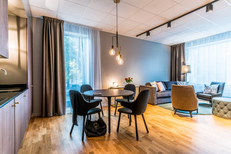 junior suite huone Scandic Frimurarehotellet