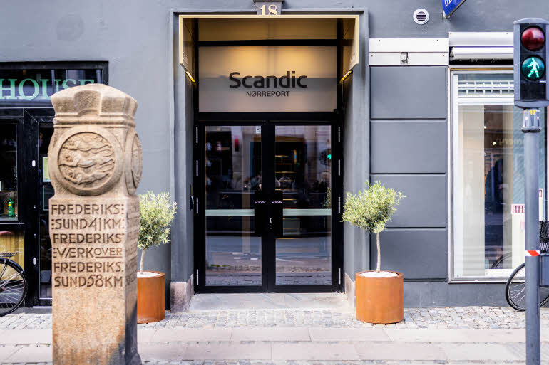sisäänkäynti scandic norreport hotelli kööpenhamina tanska
