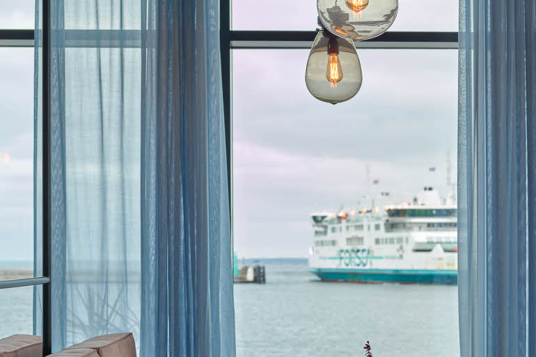 sisustus yksityiskohdat merinäköala scandic oceanhamnen hotelli helsingborg ruotsi