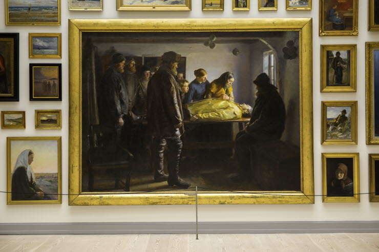 Michael Ancher, Den druknede – Kuva Skagenin taidemuseot