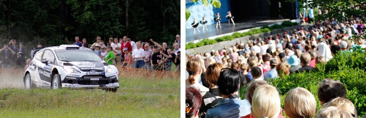 Neste Rally ja esitys. Kuvaoikeudet: Jyväskylän kaupunki